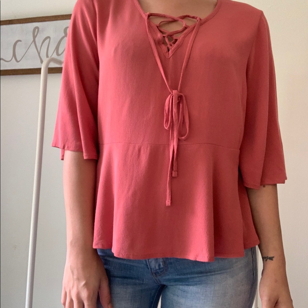 3 quarter sleeve blouse